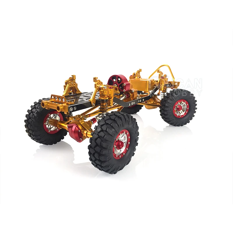 1/10 AXIAL CNC SCX10 RC Remote Control Crawler Car Chassis 313MM Upgraded Tires W/O ESC Outdoor Toys For Boys Gift TH01595-SMT6