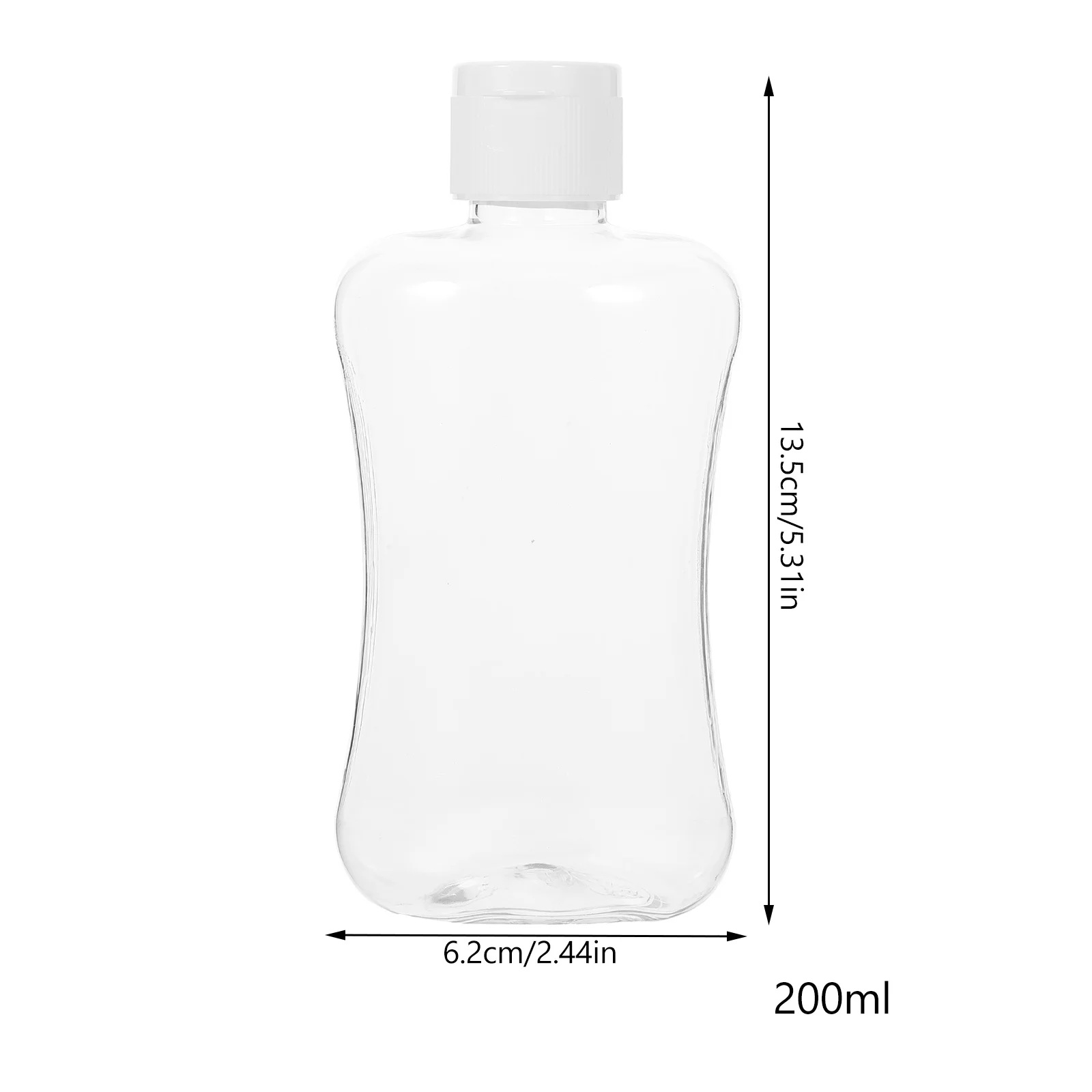 10 個フリップトップボトル 200 ミリリットル漏れ防止トラベルコンテナシャンプーコンディショナーローション詰め替え可能な空のディスペンサー用