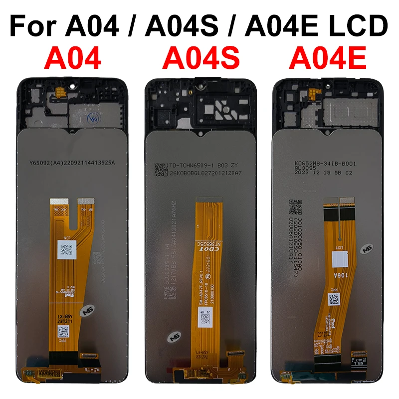 IPS para Samsung A04 Display A04S LCD A04E A047 Pantalla táctil Reemplazo para Galaxy A045 LCD A042F Pantalla A047F A045F A045M 3