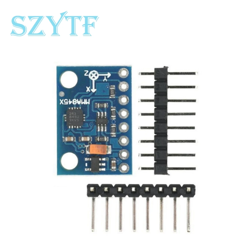 GY-45 mma8452 mma8452q module digital tri axial beschleunigung messer hochpräzise neigung neigung 3 achsen modul für arduino