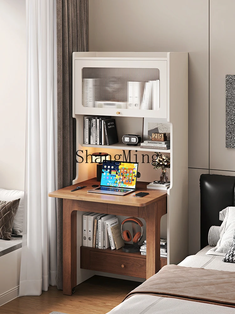 

ZYY exquisite simple desk cabinet integrated small apartment household one-piece study table bedroom wall computer table