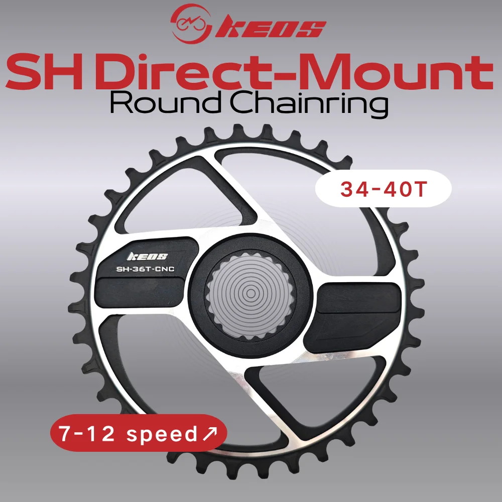 KEOS MTB Chianring لـ 12 سرعة SH Direct Mount Crankset M9200 M9220 34T/36T/38T/40T سلسلة لـ 7-12 سرعة CNC جوفاء خفيفة الوزن #1