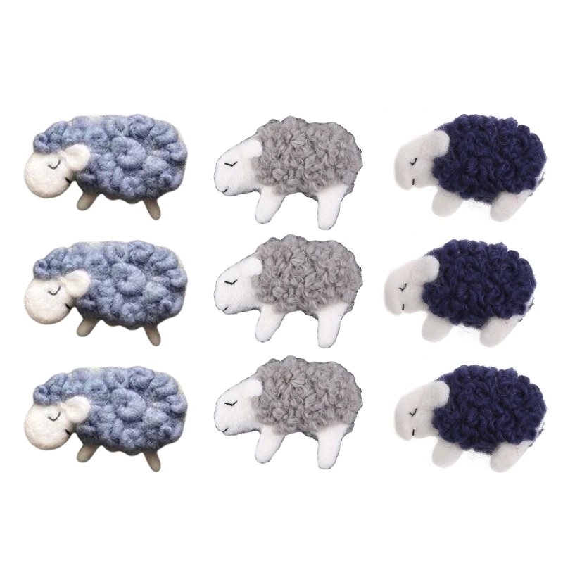 

3/10Pcs DIY Handmade Baby Felt Lamb Home Party Decoration Photography Prop