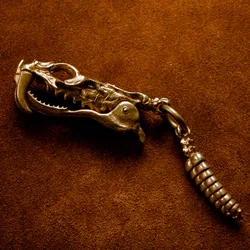 Newly Arrived Jewelry Gold Color Splicing Skull Snake Bone Pendant Keychain UNISEX A Keychain Gift for My Boyfriend