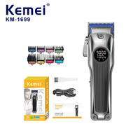 Kemei 1699 Electric Shaver Hair Cutting Machine Wireless Hair Clipper Professional Precision Adjustment Trimmer for Barber Shop