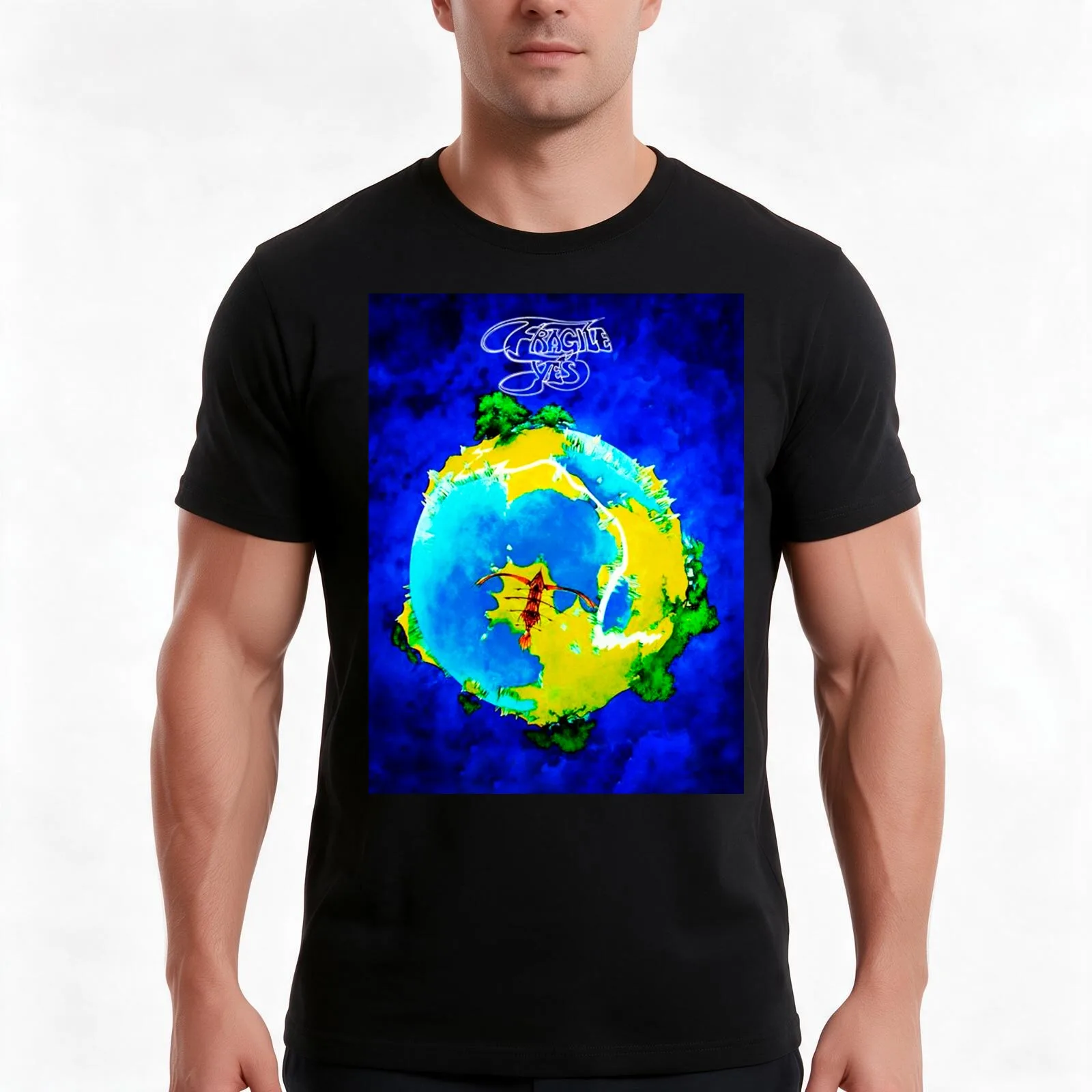 yes fragile progressive T-Shirt Summer Casual Cotton Tee Oversized Streetwear Tops Vintage Graphic Print Unisex Men Women