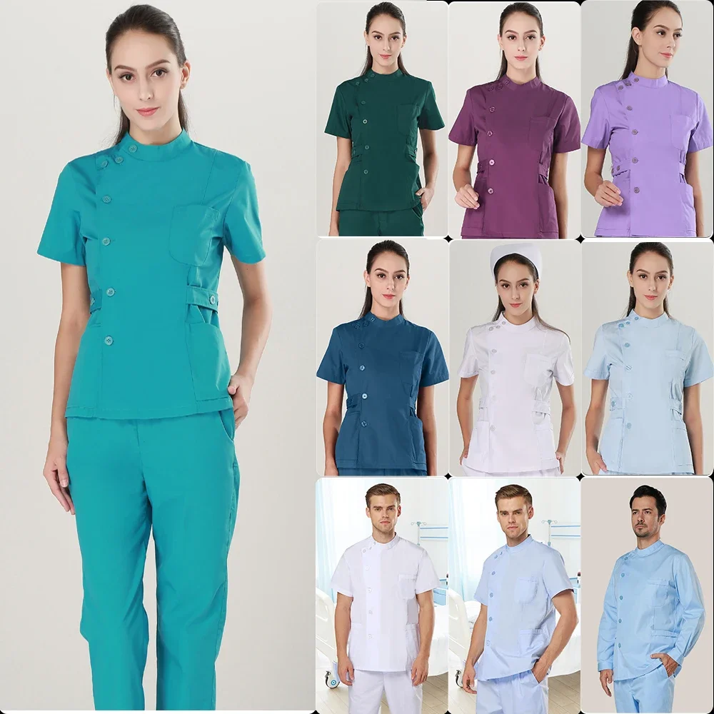 Medical Clothing Nurse Scrubs Set Uniform Women Men Workwear Odontologia Uniforme Enfermera Mujer Jaleco Feminino Enfermagem