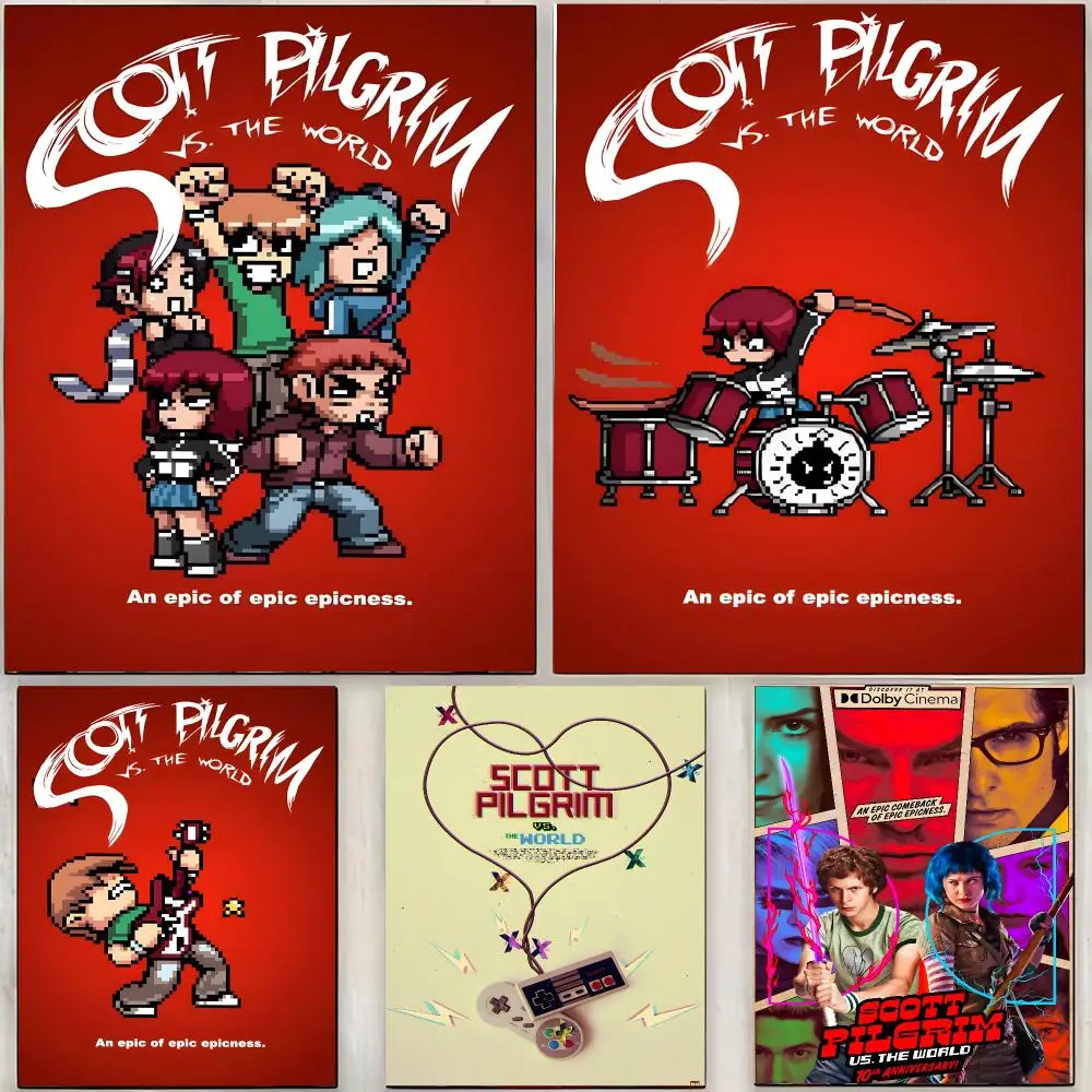 adventure comedy S-Scott Pilgrim Poster Modern Home Interior Decor & Artistic Wall Decoration