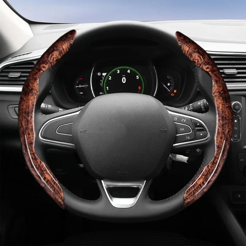 Suitable for Renault Wood Steering Wheel Cover Megane 3 2 4 Clio4 5 Captur Trafic Scenic Austral Kangoo Arkana Kadjar Master