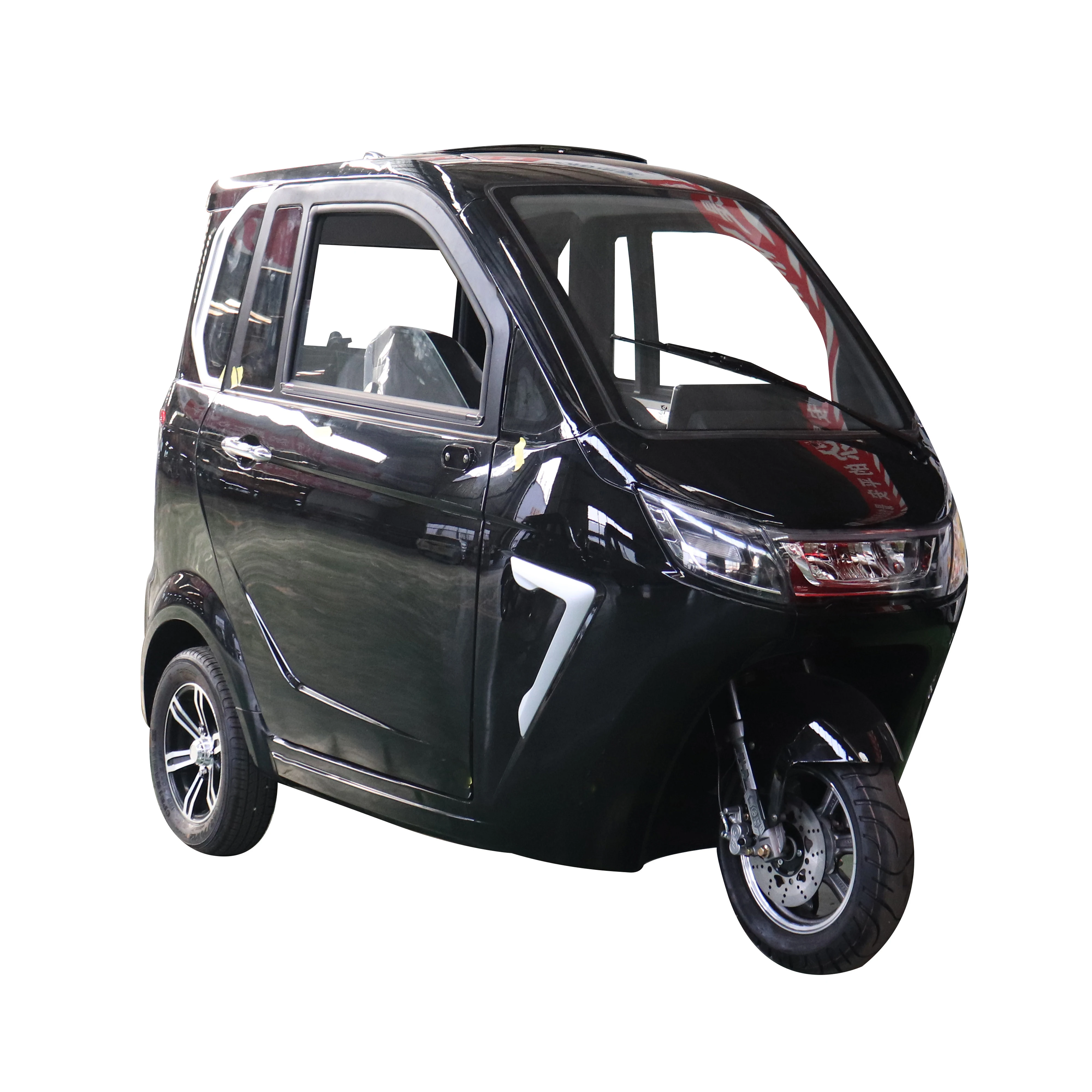 2026 Brand New Upgrade Luxury 60V 1.2kw Motor L2E EU Certified Three Seats Electric Adult Tricycle for Travel