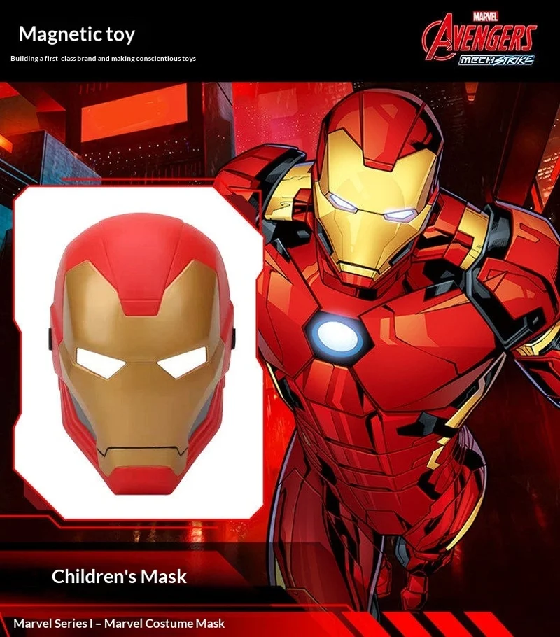 ZDTOYS Marvel Iron Man Mask Avengers Superhero Helmet Cosplay Costume Prop For Adult Party Role Play Collection Toy