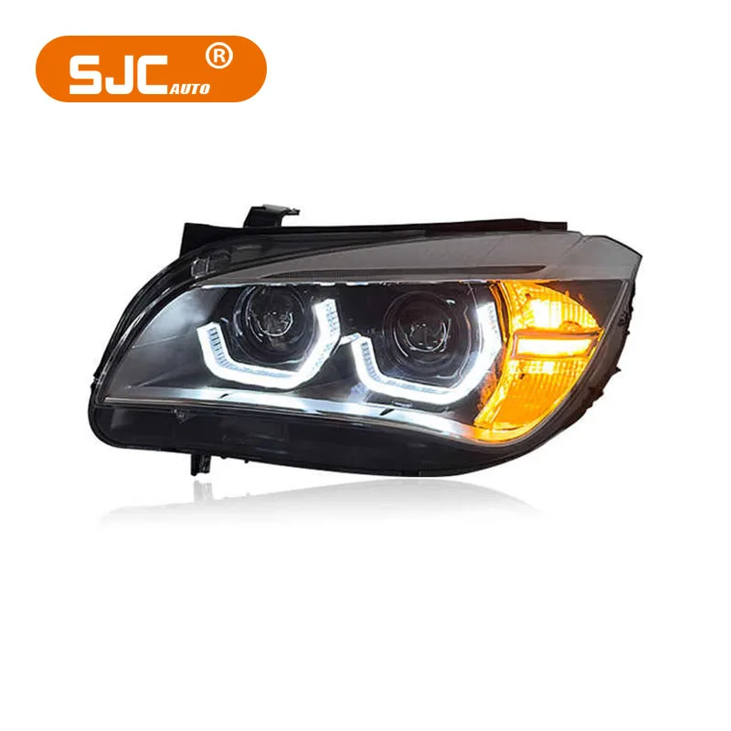 SJC اكسسوارات السيارات ل X1 E84 2010-2015 المصباح ترقية جديدة LED عدسة عالية الجودة أضواء أمامية نظام إضاءة السيارات السيارات #1