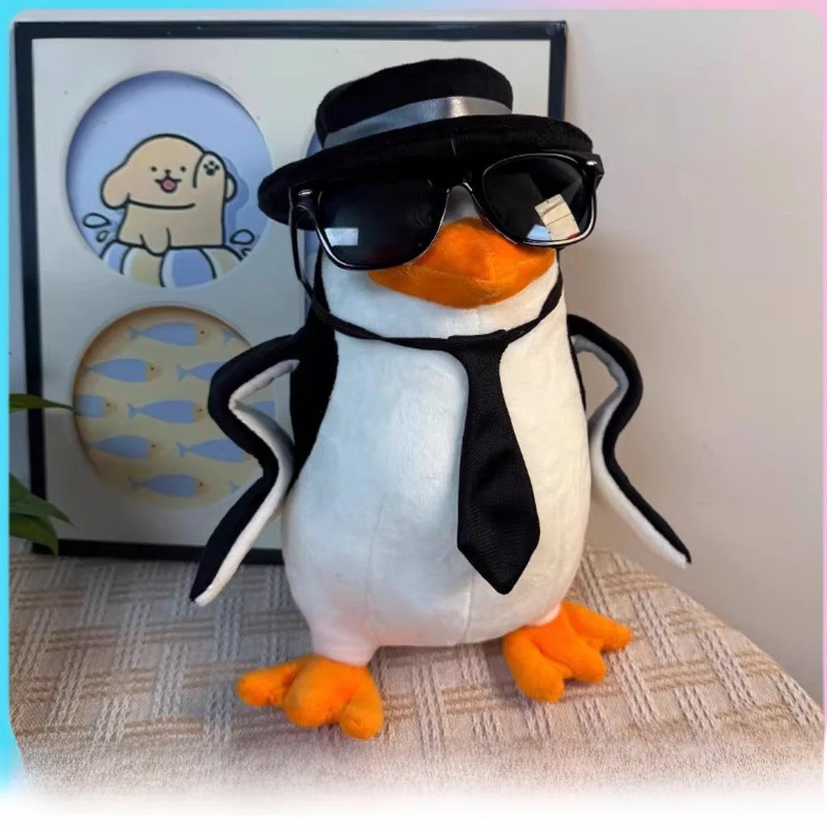

SINAEEY Ele Penguin Toy Plu Doll Creative Abstract Exprion Plaything for Best Friend Cute Cartoon Image PP Cotton St...