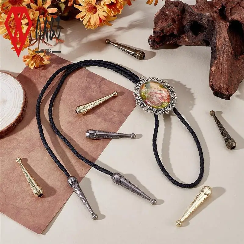

AX83-12 Pieces Cord End Caps 3 Colors Leather Cord End Caps For DIY Craft Necklace Bracelet Jewelry Making