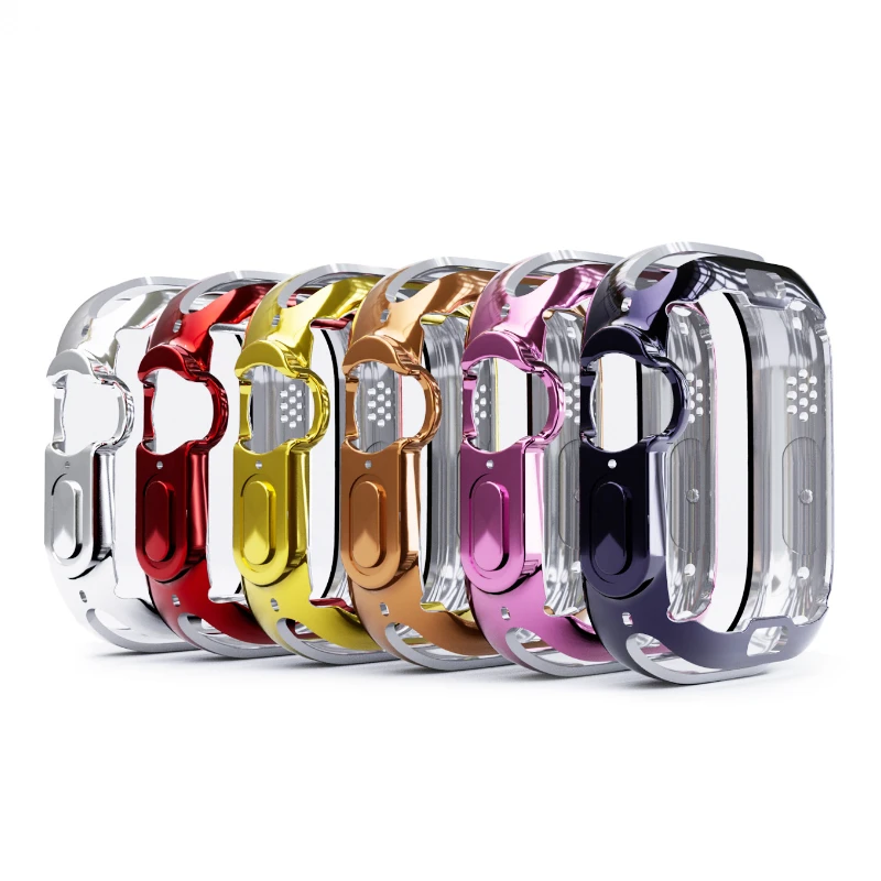 TPU soft shell For Apple watch Ultra 49mm Screen protector anti drop and anti scratch protective shell For iWatch 49mm Cover