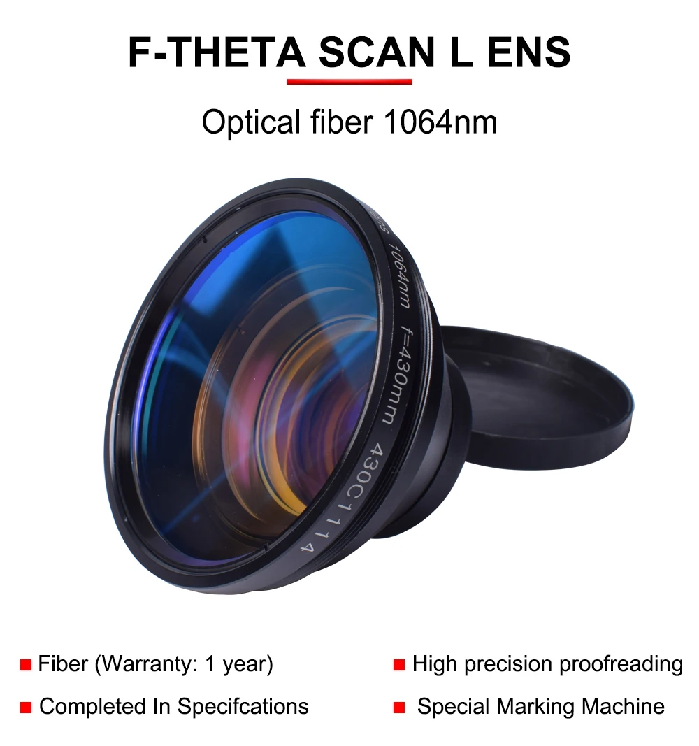 F-theta Scan Lens Field Lens 1064nm F100-420mm for Optical Fiber Laser Marking Machine Parts Galvo System Focus Lens Laser