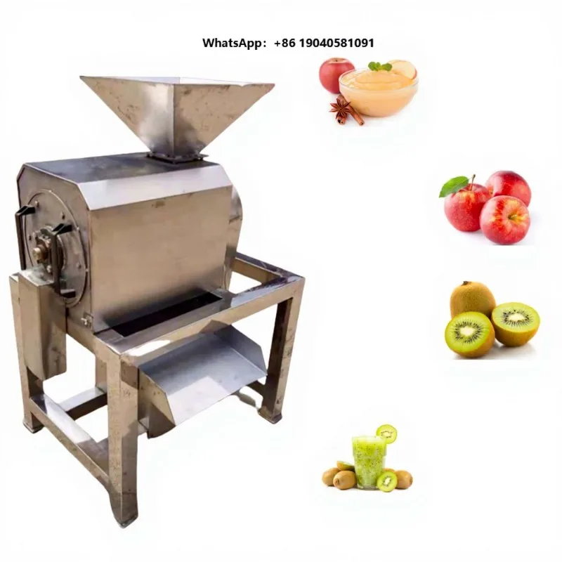 NP Brand Stainless Steel 304 Motorized Fruit Pulp Extractor Pineapple Tomato Mango Passion Fruit Pulper High Productivity 1.5KW