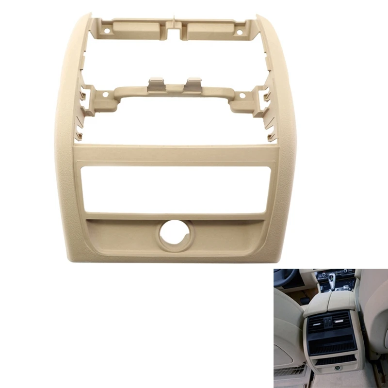 Rear Center Air Vent Bezel Frame 51169206789 AC Ventilation Panel Plate Centre Console Cover For BMW F10 M5 Beige