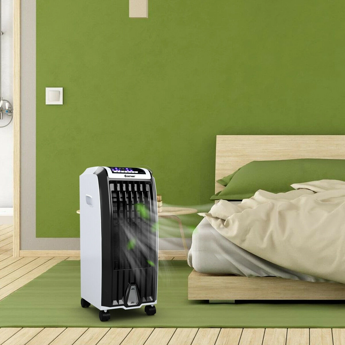 

Portable Evaporative Air Cooler with 3 Wind Modes and Timer for Home Office