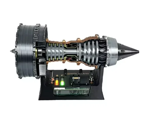 Super Turbofan Motor Model Kit, Função Motor sem escova, Buffer elétrico, Impressão 3D Coleção, Toy-Produto Acabado, TR900