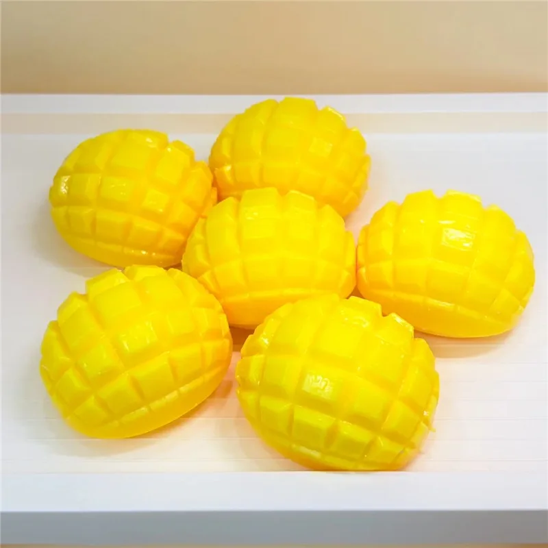 Mango Chocolate Cookie Block Filled Crunchy ASMR Crunch Sound Squeeze Stress Relief Calming Sensory Toy for Adults Office Gift