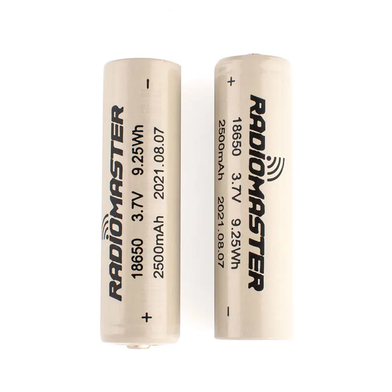 2pcs RadioMaster 3.7V 2500Mah 18650 Lipo Battery for TX12 TX16S Remote Control Transmitter