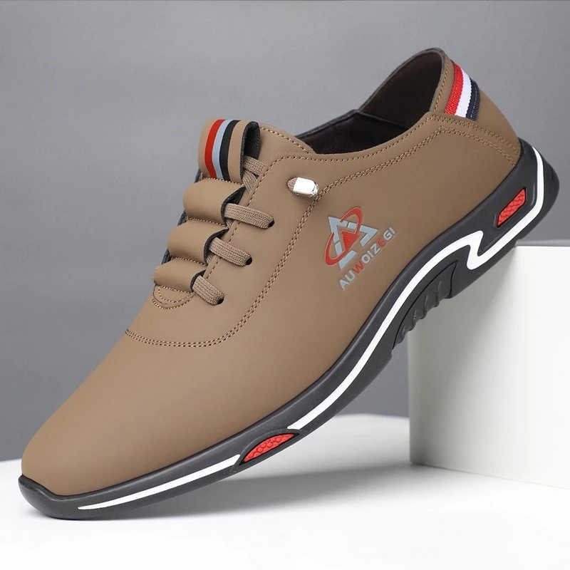 Large Size Breathable  Men Casual leather shoes  Versatile Wear-Resistant  Comfortable Men's Travel Sports shoes