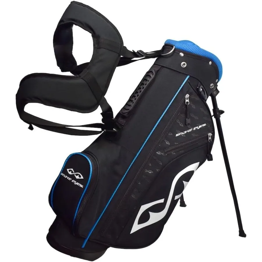 Linkshandige golfset voor junior jongens van 68 jaar, inclusief 6-delig, perfect voor beginnende oefeningen en buitenspelen tijdens het autorijden