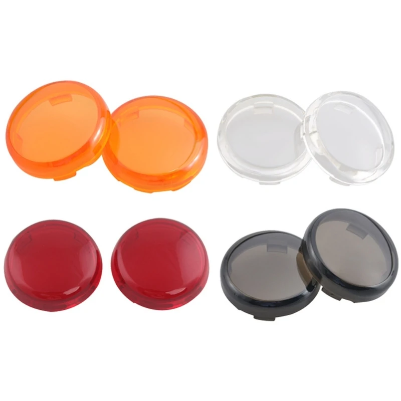 Upgraded Motorcycles Turn Signals Lenses Cover Light Caps with 60mm Diameter Suitable for XL883 1200 X48