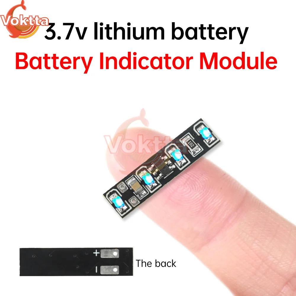 DC 3.7-4.2V Battery Level Indicator LED Power Display Module 1S Ternary Lithium Battery Capacity Board Battery Charging Tester