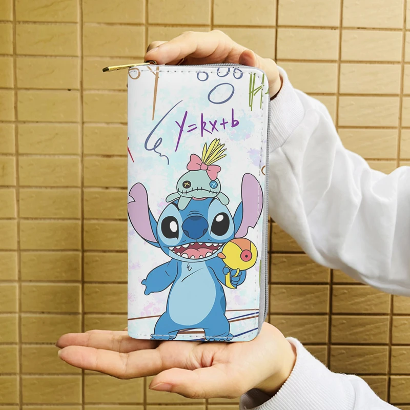 

Disney Lilo Stitch 6671 Anime Wallet Cartoon Wallets Zipper Coin Bag Casual Purses Card Unisex Gift