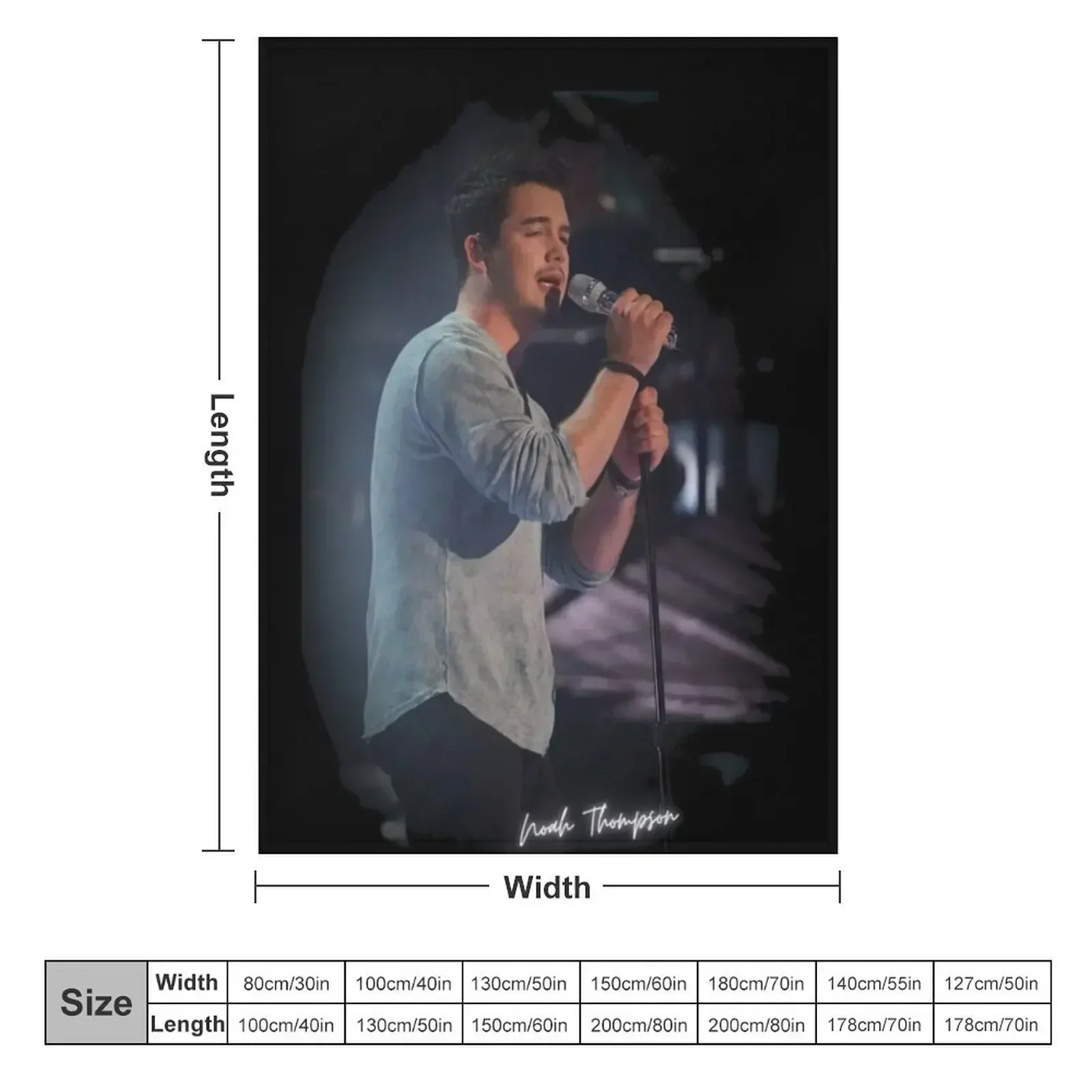 Noah Thompson Essential T-Shirt Throw Blanket Single Designers Moving decorative blankets and throws Thermal Blankets