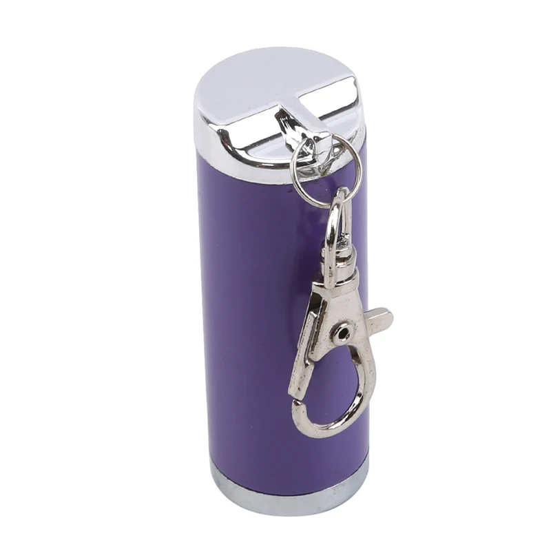 Mini ]Ashtray Cigarette Keychain Outdoor Pocket Smoking Ash Tray With Lid Key Ring For Travelling Smoking Accessories