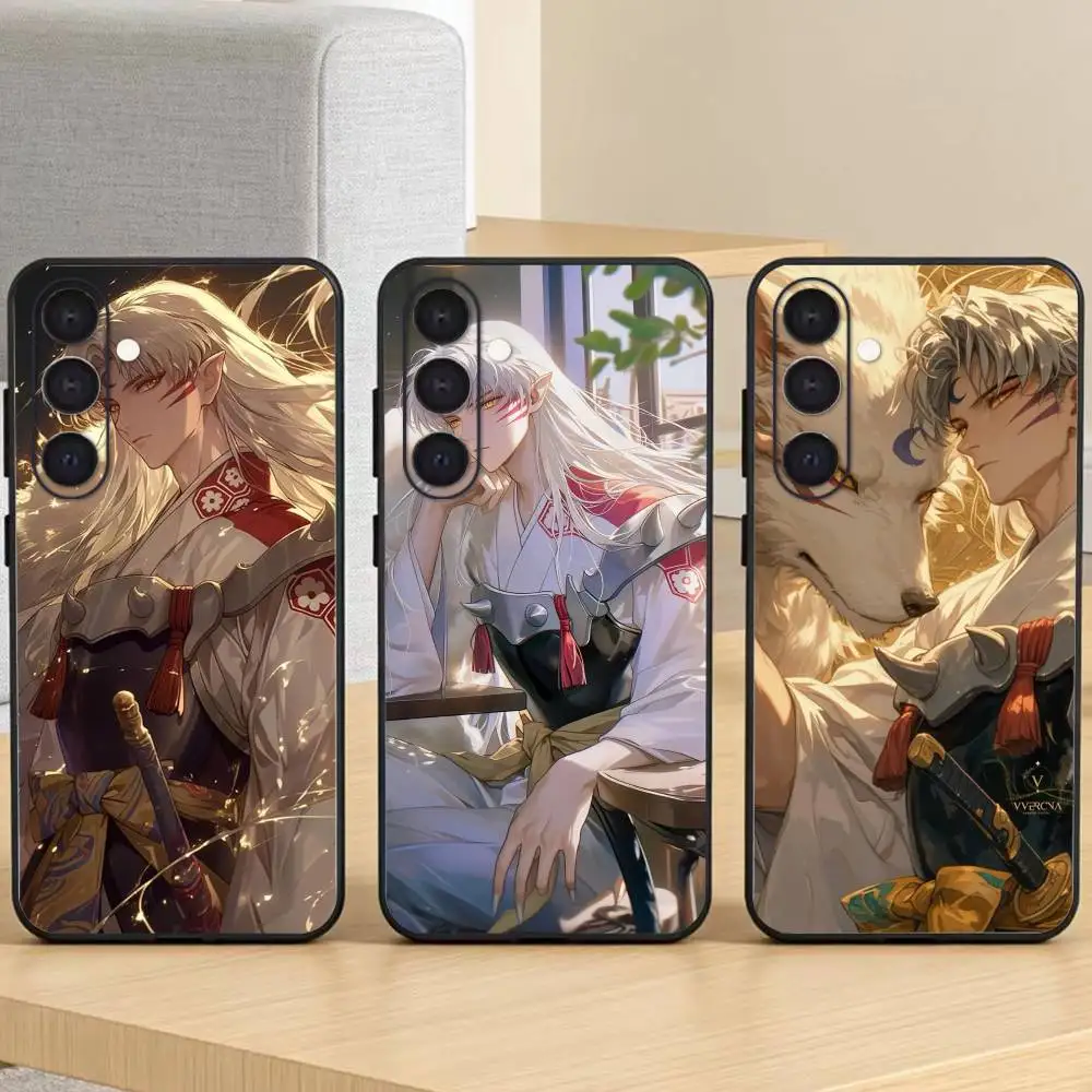 Sesshōmaru Phone Case For Samsung Galaxy A73,A21s,A22,A31,A52,A53,A71,A41Soft Black Shell