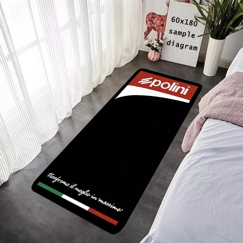 Entrance Doormat P-Polini-Italy Scooter Hallway Carpet Living Room Rugs Foot Carpets Bath Rug Floor Mats Non-slip Home Decors
