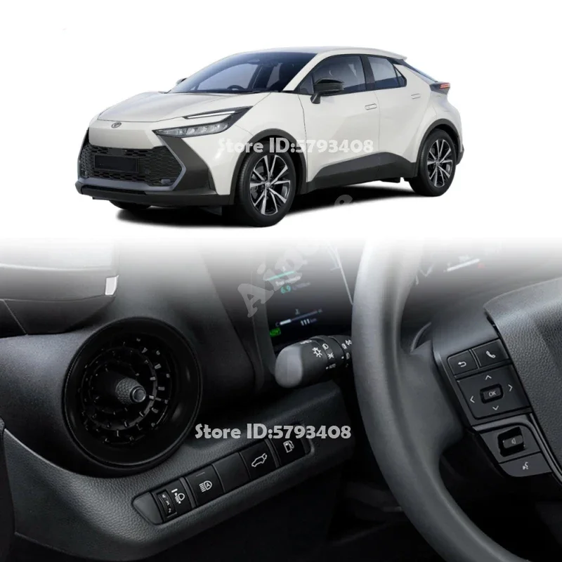 For Toyota CHR C-HR 2024 2025 ABS Side Front Dashboard Air Condition Outlet Cover Left Right AC Vent Trim  Interior Accessories