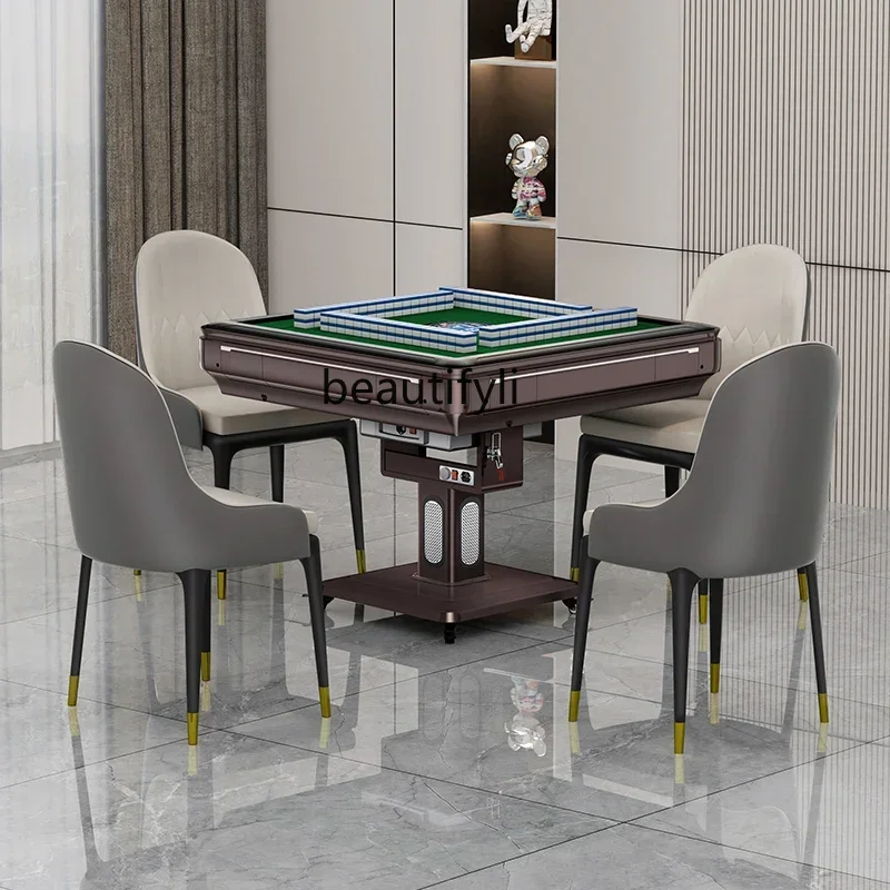 

13Mahjong Machine Automatic Folding Electric Mahjong Table Household Mute Four-Mouth Machine Heating