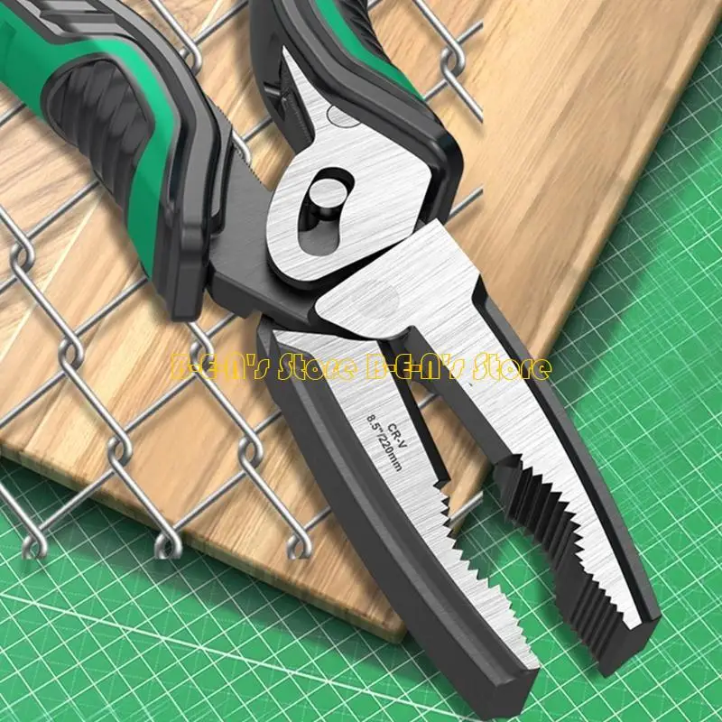 Y1AD Wire Cutter with Ergonomic Handle Eccentric Double Shaft Pliers Cable Cutter for Reduced Hand Fatigue and Enhances Grip