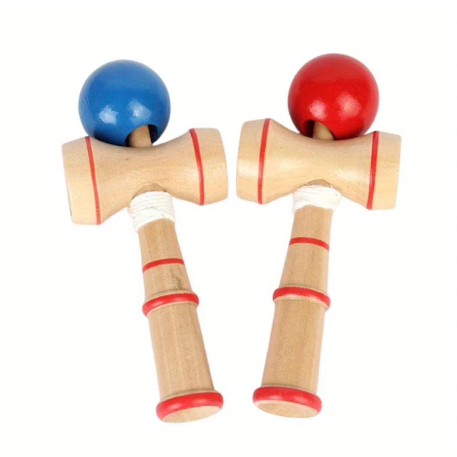 Wooden Kendama Traditional Japanese Skill Toy for Stress Relief Precision Training Party Game Birthday Gift Fun Sport JXB