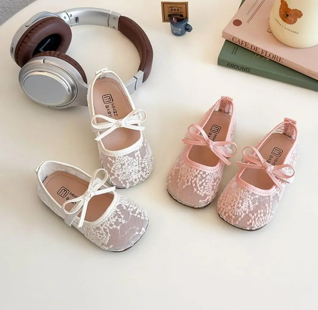 Summer Girl Shoe New Comfort Soft Soled Kid Shoes Breathable Non Slip Casual Sandals Soft Soled Flat Exquisite Princess soft Sho