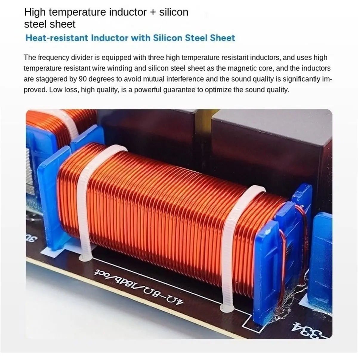 500W 3 Way Crossover Audio Speaker Crossover Dual Midrange + Treble Frequency Divider KTV Professional Crossover