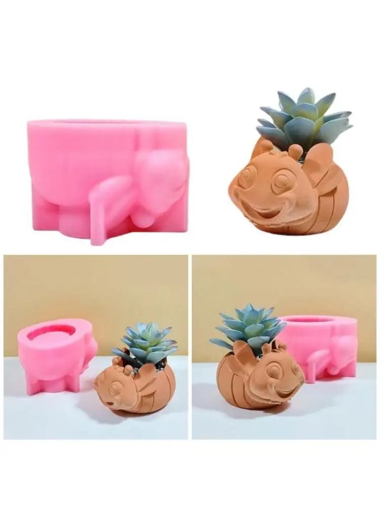 

Силиконовые пчелиные плантаторная плесень для бетонной смолы ремесло дома украшение сада