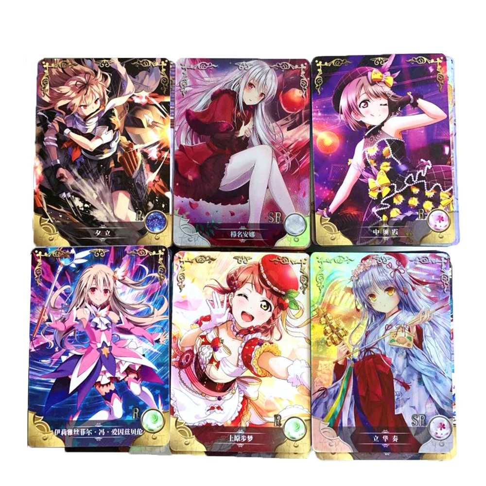 50-500pcs Goddess Story Playing Card Board Game Kids Toys Sands Ssr Flash Card Anime Game Table Gift Toy Hobby Collectibles