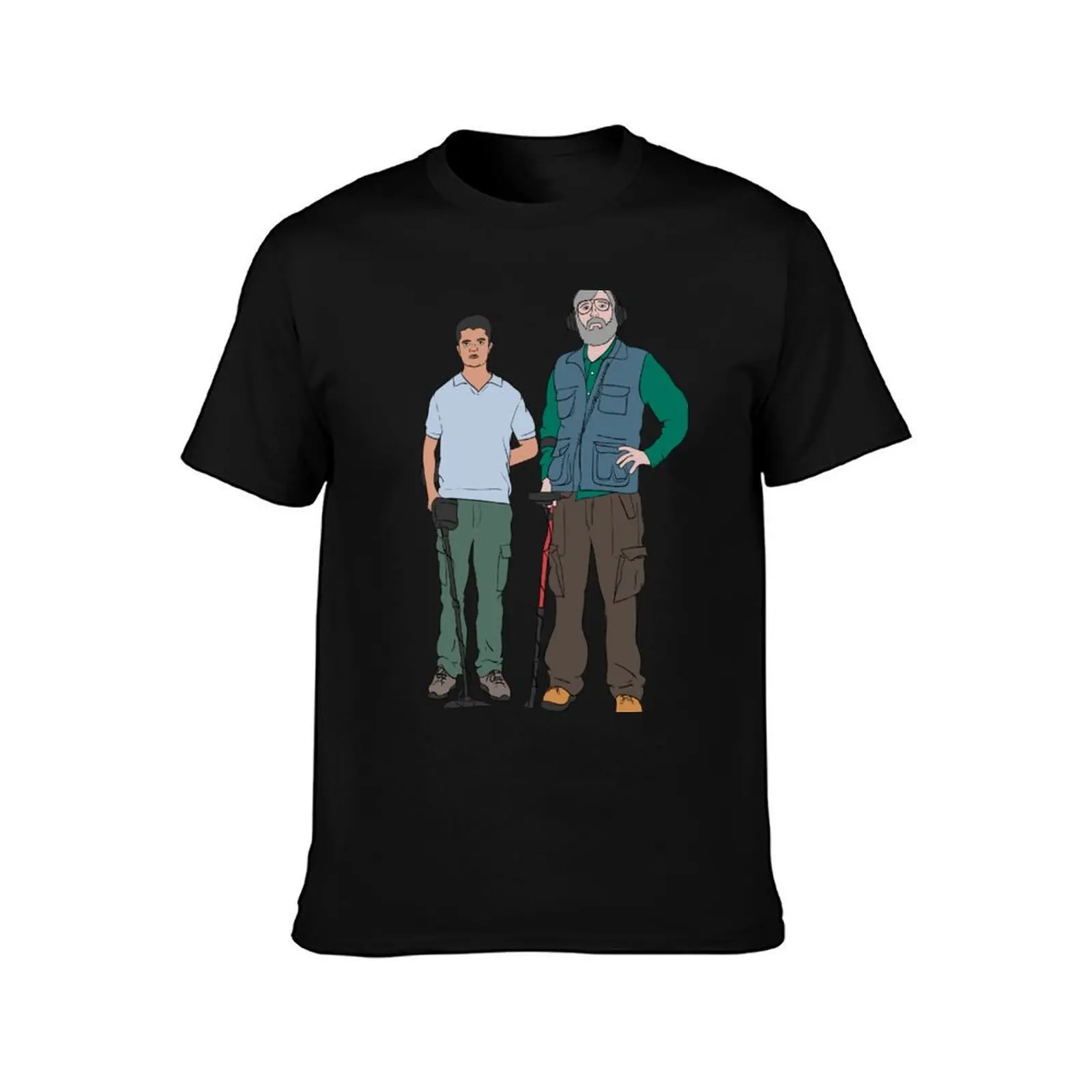Russell & Hugh - DMDC - Detectorists T-Shirt, Summer Casual Cotton Tee, Oversized Streetwear Tops, Vintage Graphic Print