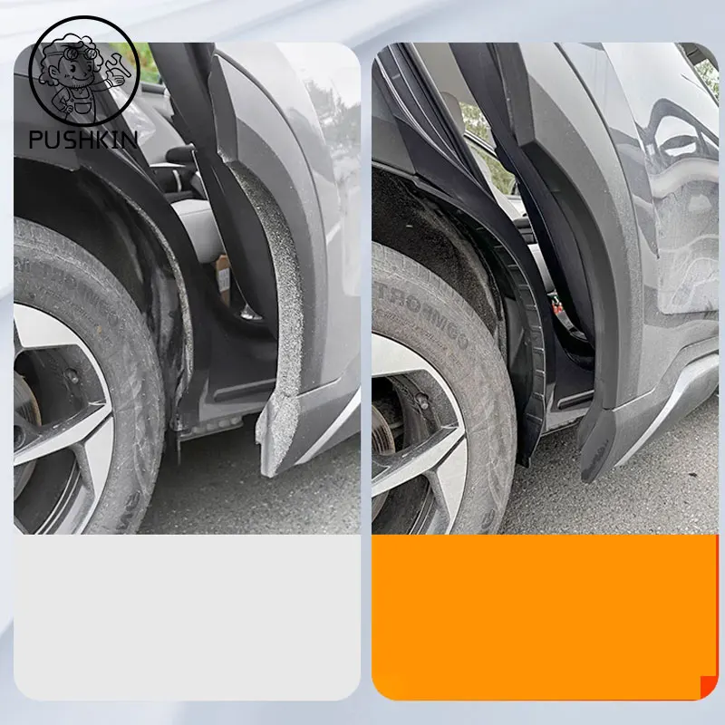 Car rear wheel liner mudguard made of soft plastic material for BYD YUAN PRO Yuan Up 2023 2024 2025 Accessories Protection