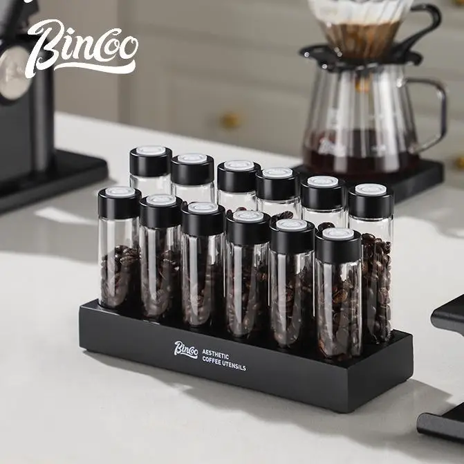 

Bincoo уплотнительная трубка для хранения кофейных зерен, банка для хранения кофе, стеллаж для хранения кофе, набор воронок для посуды в зернах