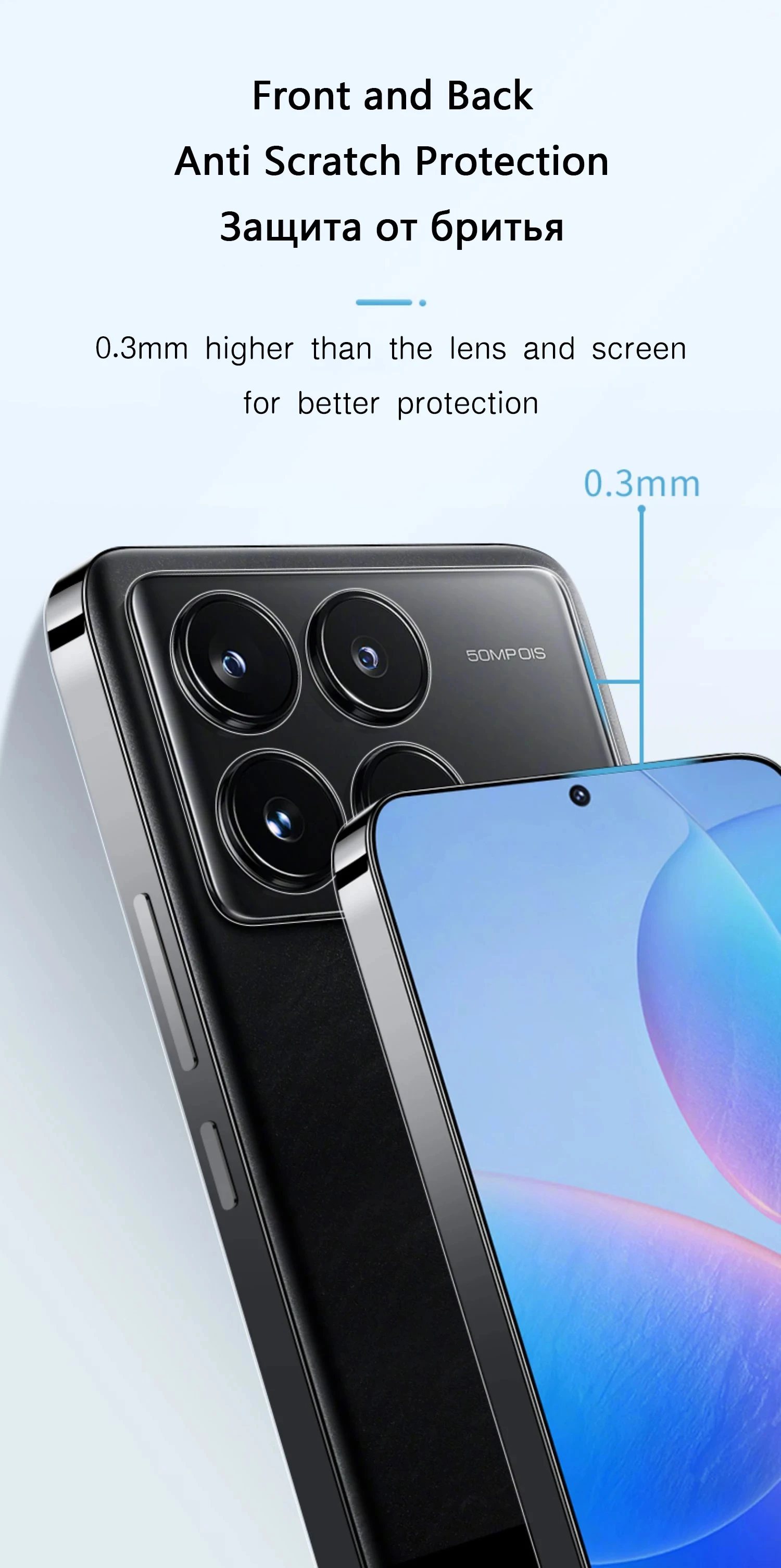 Ultradünne, klare Hülle für Xiaomi Redmi Note 13 Pro 4G K70E Poco X6 Pro 5G, transparente, stoßfeste Silikonhülle – Detail 3