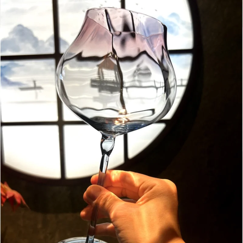 750ml Set of 2 pieces  Large Capacity Gradient Red Wine Glasses Burgundy Bordeaux Wine Glasses High-end Crystal Glass Barware ﻿