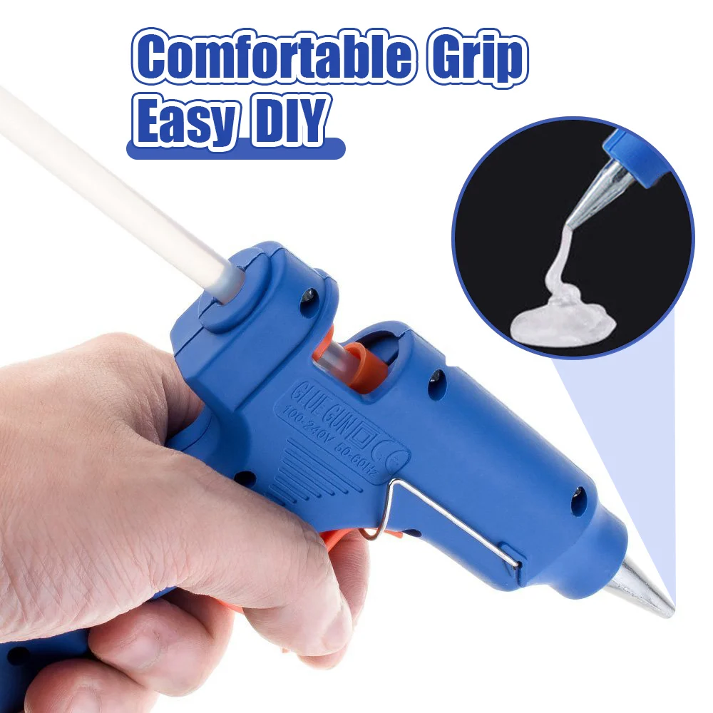 20W Hot Melt Glue Gun Mini Household Industrial Silicone Guns DIY Heat Temperature Thermo Electric Repair Tool With Glue Sticks