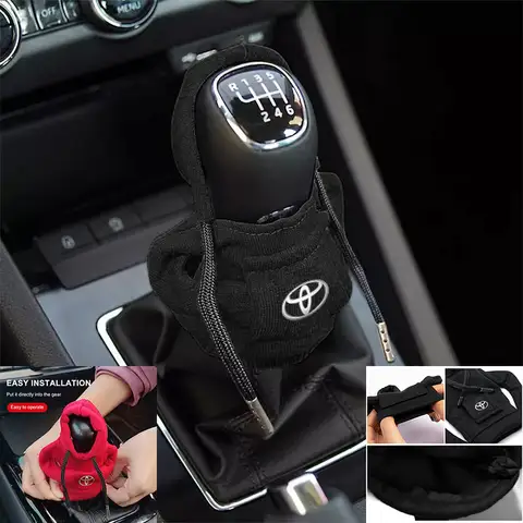 Toyota chr Corolla Camry rav4 Yaris hilux prius avensis Prado 용 까마귀 자동차 기어 시프트 노브 커버 기어 쉬프트 핸들 장식
